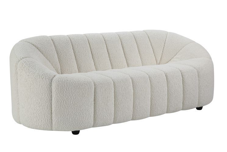 Osmash Sofa & Chair - White Teddy Sherpa