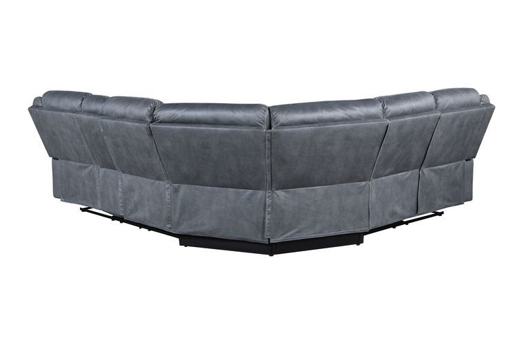 Acme Furniture Dollum LV00398 Seccional - Terciopelo gris