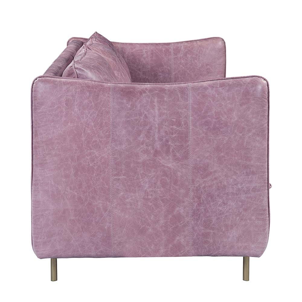 Metis LLV01018 Acme Wisteria Top Grain Leather Sofa