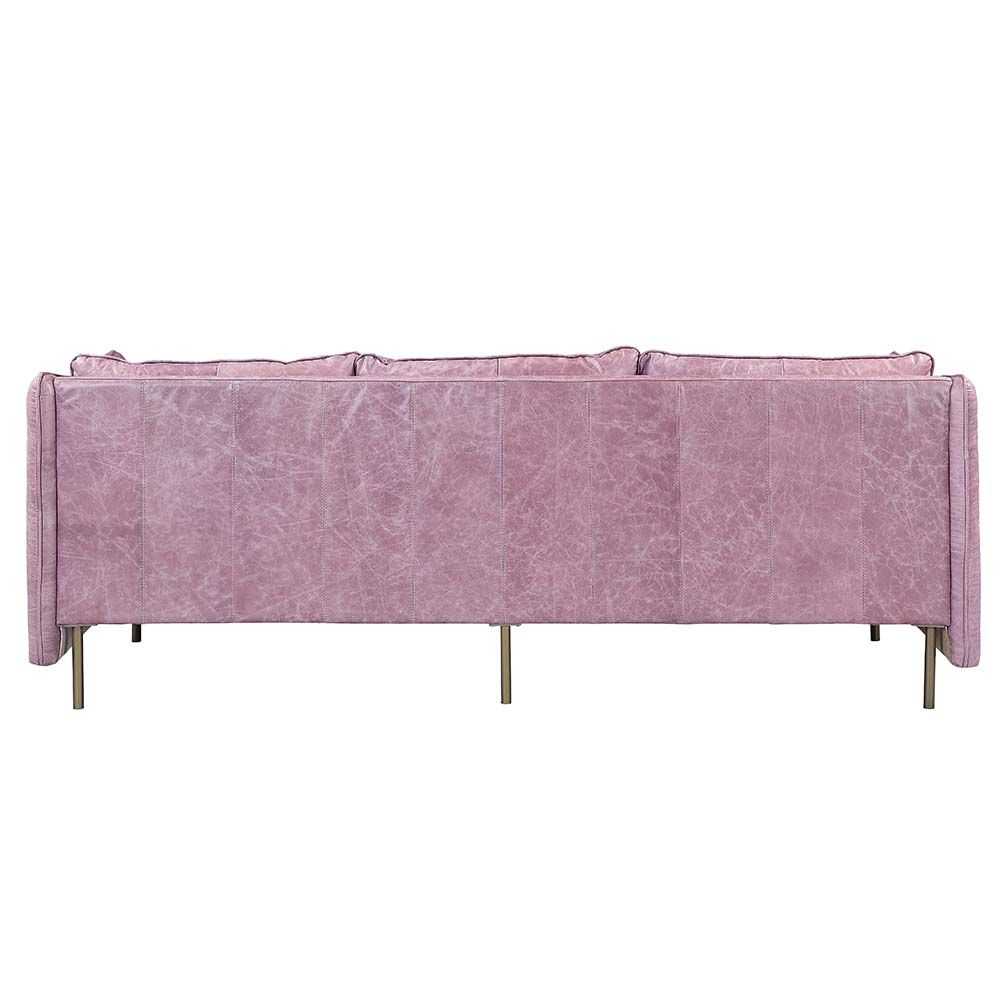 Metis LLV01018 Acme Wisteria Top Grain Leather Sofa