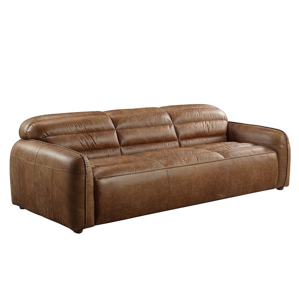 Rafer Cocoa Top Grain Leather Sofa by Acme LV01020