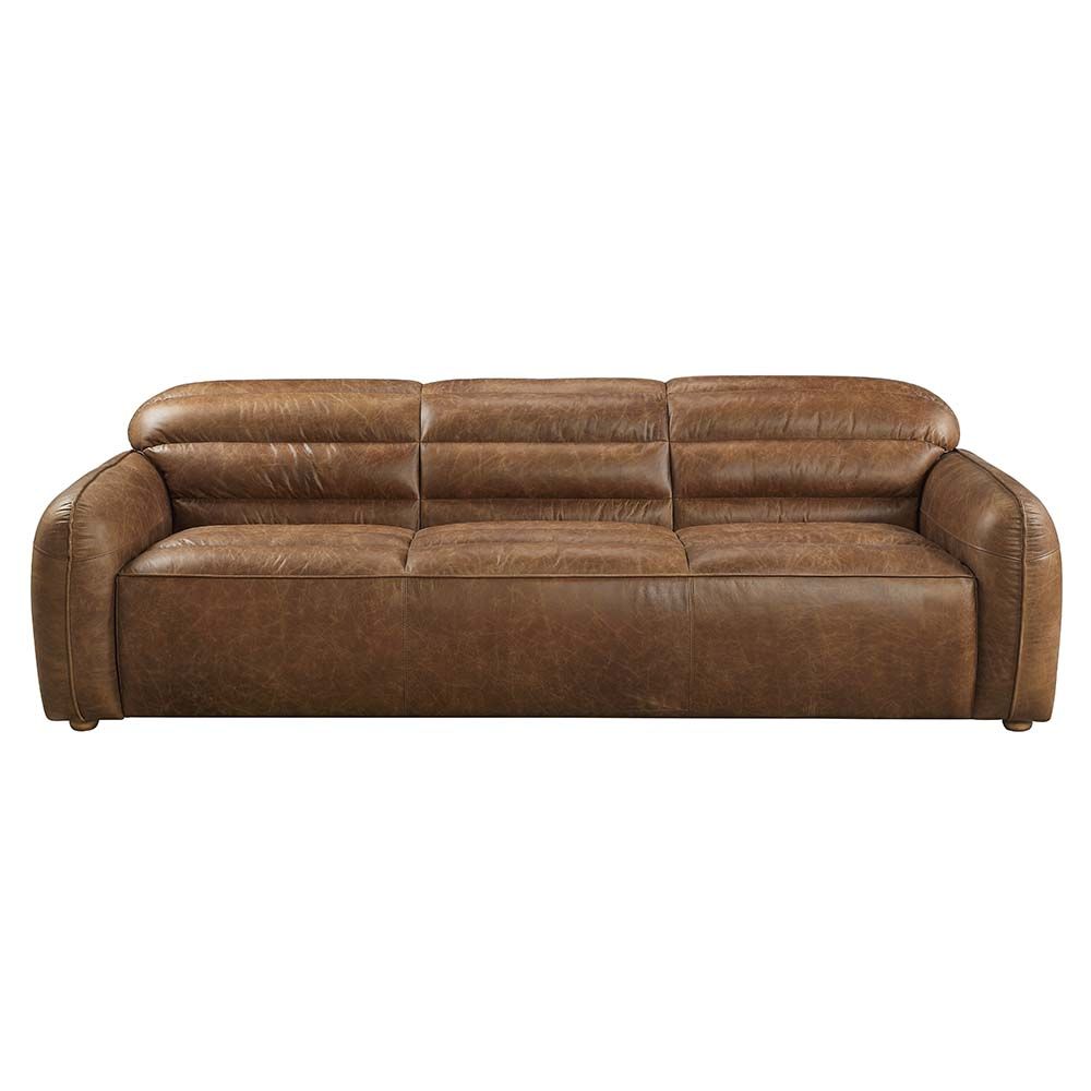 Rafer Cocoa Top Grain Leather Sofa by Acme LV01020