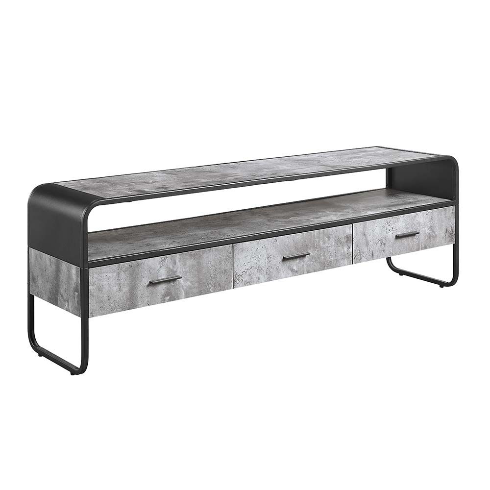 Centro de entretenimiento Raziela Concrete Grey