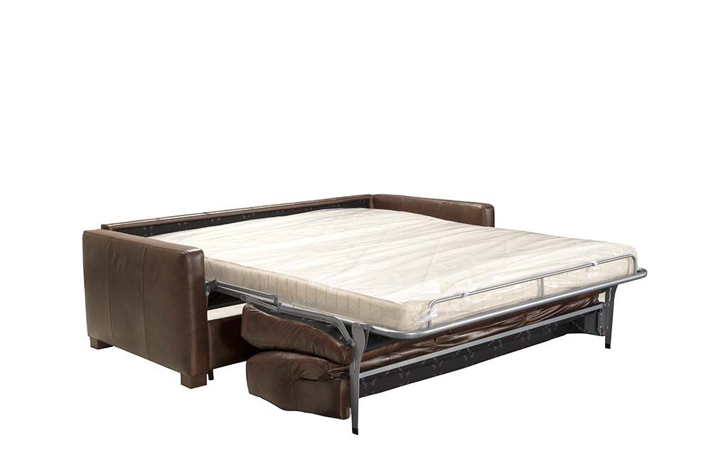 Noci Italian Leather Sofa w/Sleeper - 2 Colors