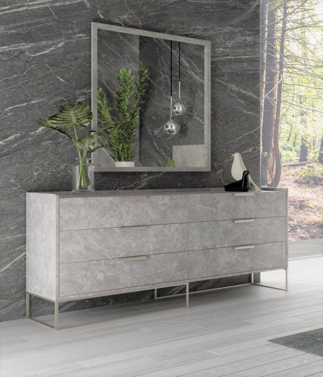 Marbella Gray Marble Dresser