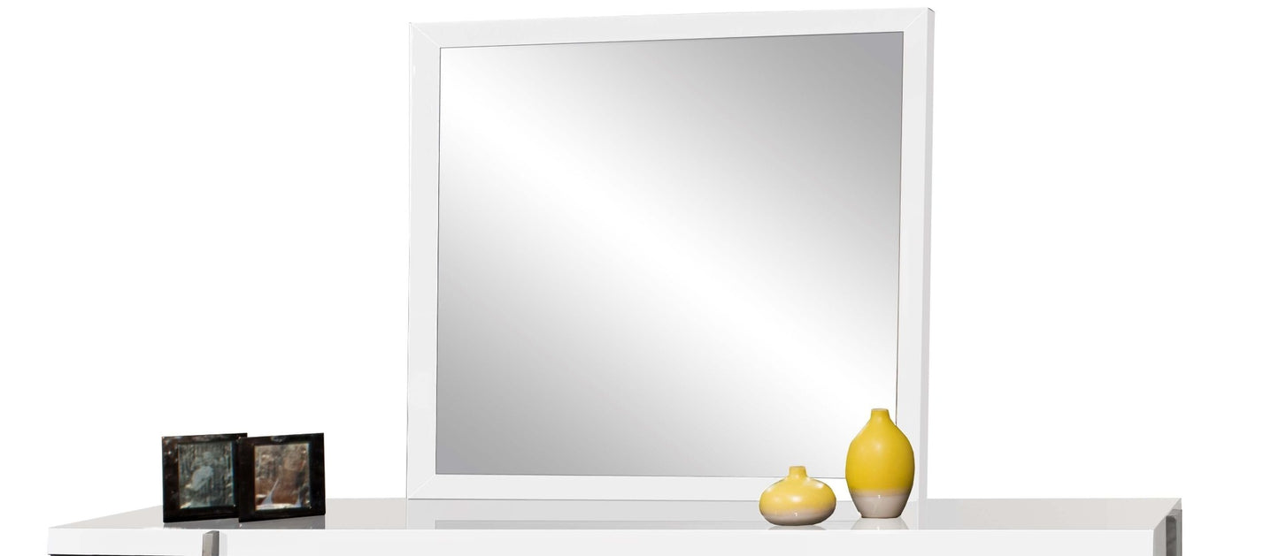 Martelli Mirror - White Lacquer
