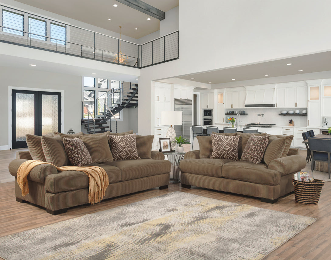 Memphis Sofa Collection New Comfort Industries - Mocha
