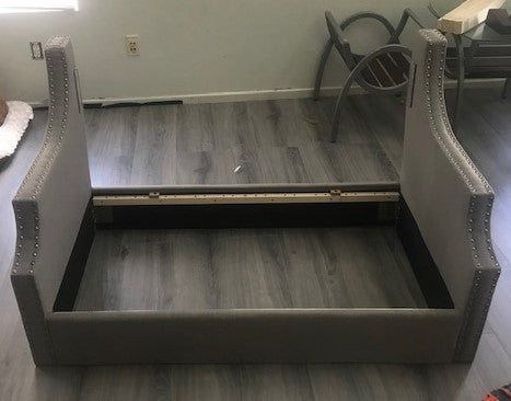 Sofá capitoné y loveseat - Gris o beige