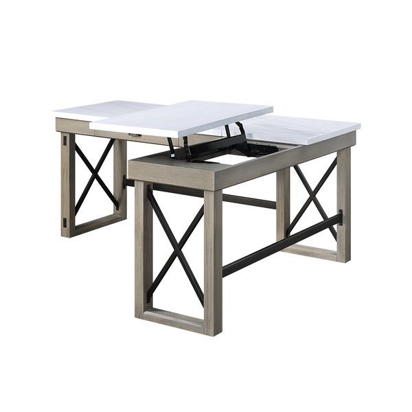 Talmar Writing Desk - Rustic Oak Finish