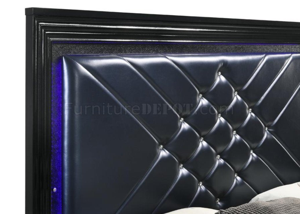 Colección de dormitorio Penélope de Coaster - Iluminación táctil LED azul