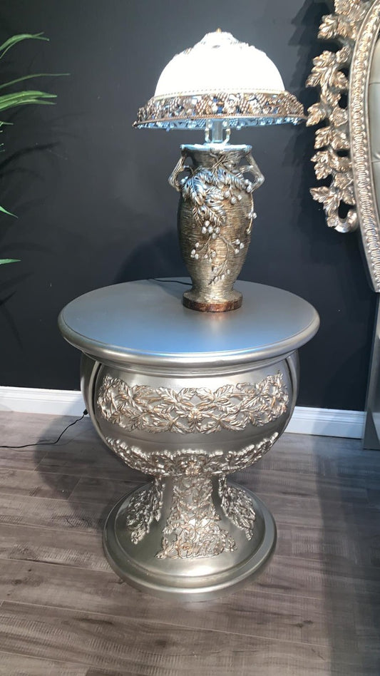 HD-8088 Metalic Silver Nightstand