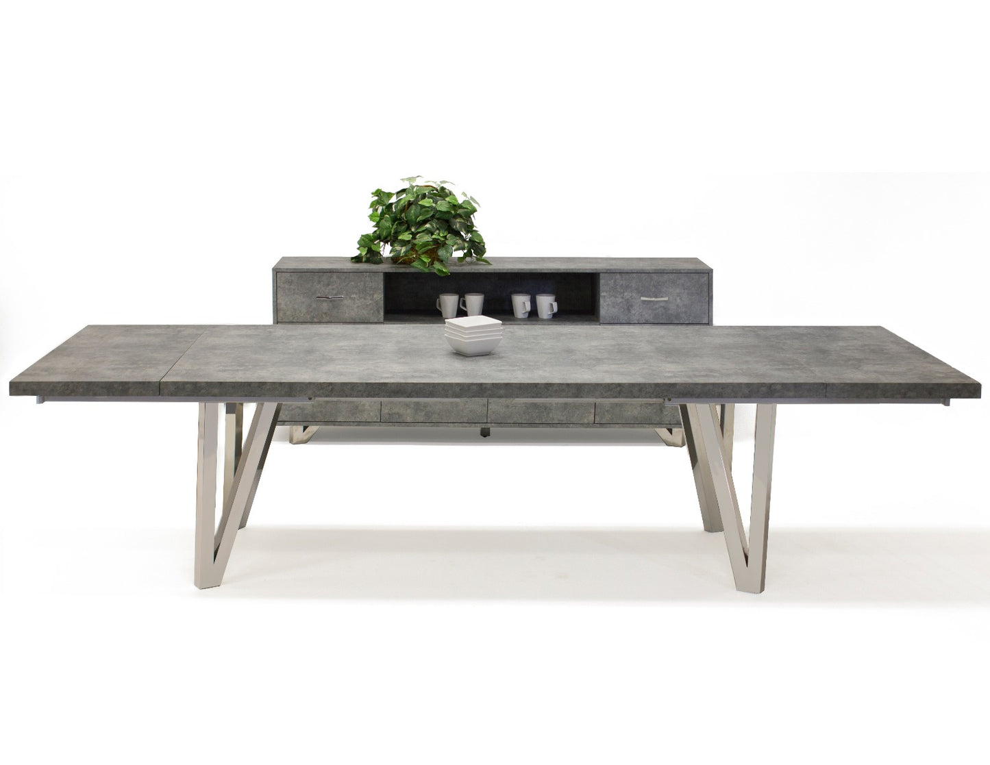 Prato Matte Concrete Dining Collection by Sharelle