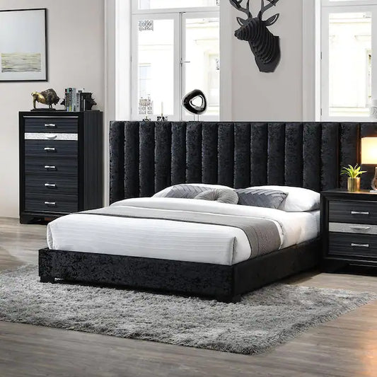 Rivas Modern Black Bedroom Set by Acme Furniture