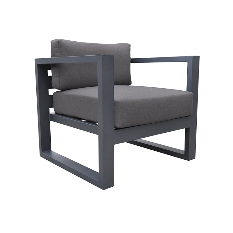 Armen Living Aelani 4 Pc Seating - Gray Aluminum