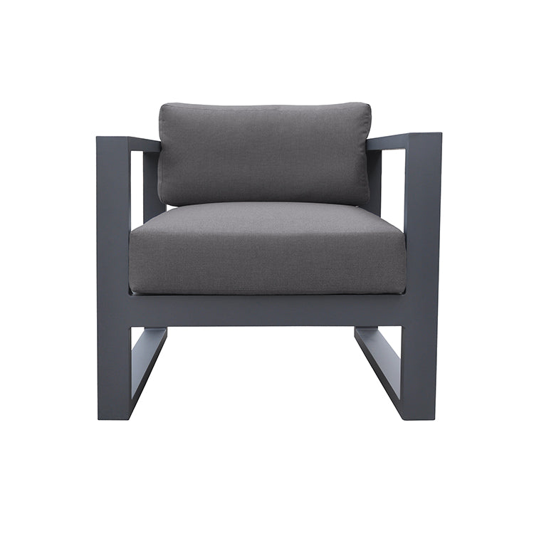 Armen Living Aelani 4 Pc Seating - Gray Aluminum