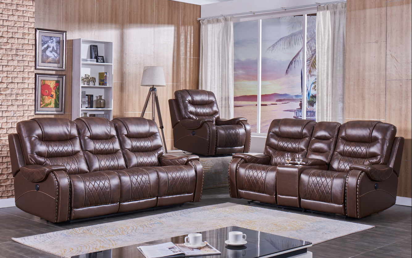 Gambia Power Motion Sofa Collection - Leather Air