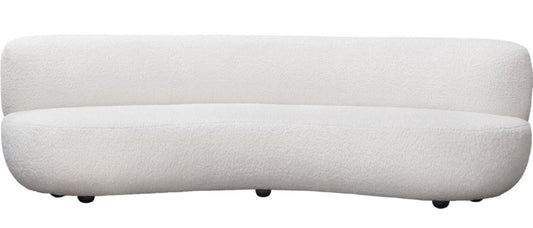 Simone White Faux Sheepskin Living Room Group