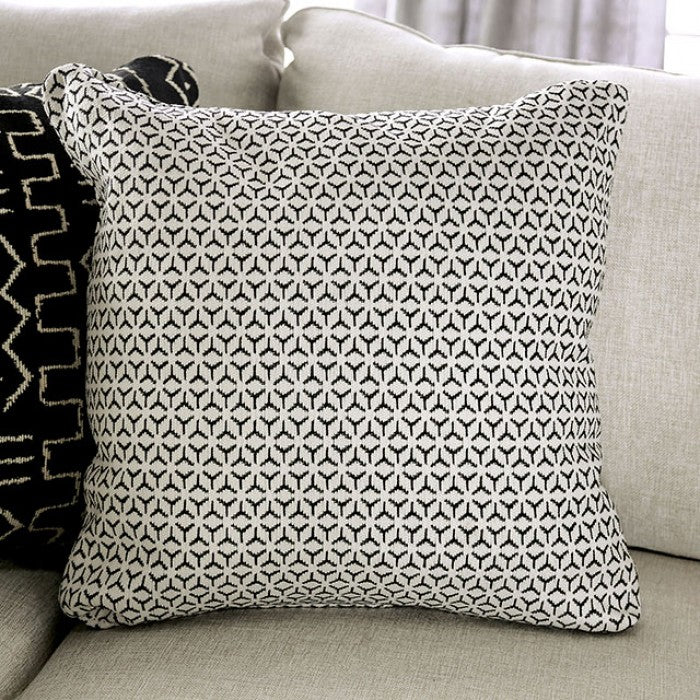 Gunnersbury Transitional Sectional - Beige or Gray Chenille