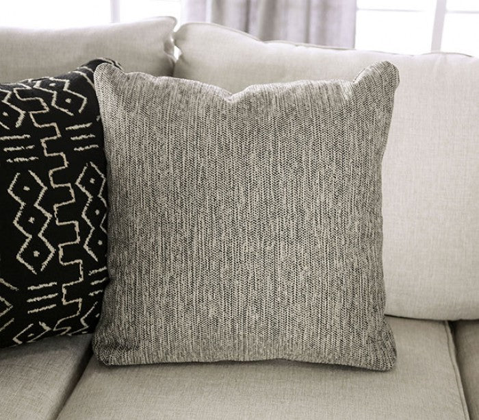 Gunnersbury Transitional Sectional - Beige or Gray Chenille