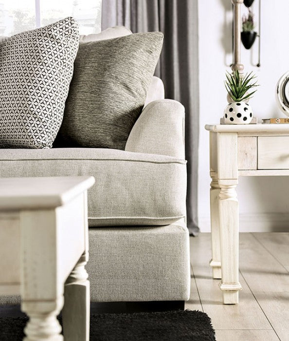 Gunnersbury Transitional Sectional - Beige or Gray Chenille
