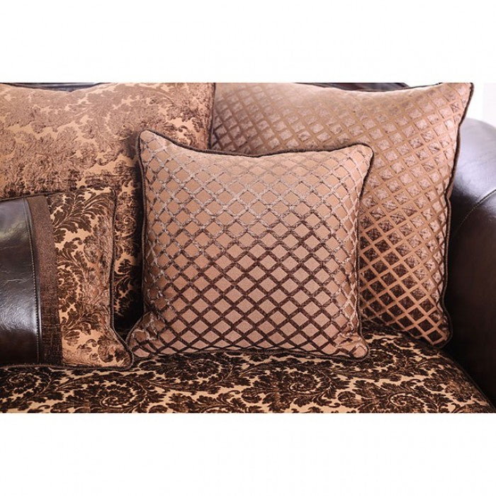 Elpis SM6404 Sofa & Loveseat - Chenille Victorian Print