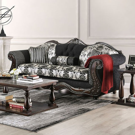 Sofá y loveseat de chenilla Ronja - Furniture of America