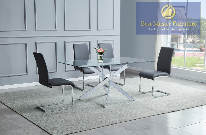 T01 Dining Collection 5 Pc - Grey Chairs