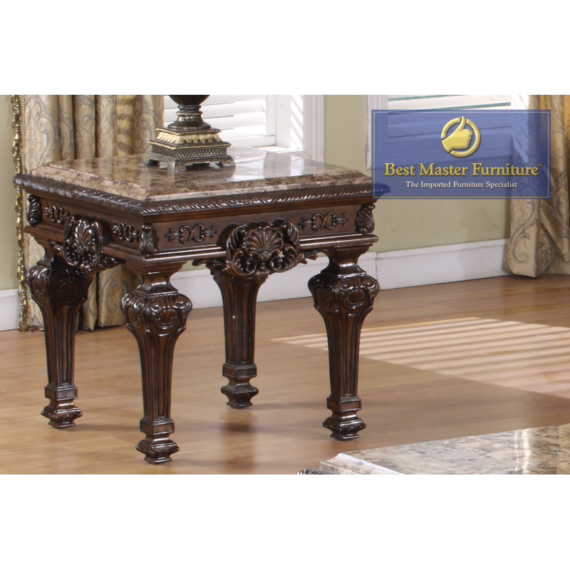 Mesa auxiliar superior de mármol Sasha T388