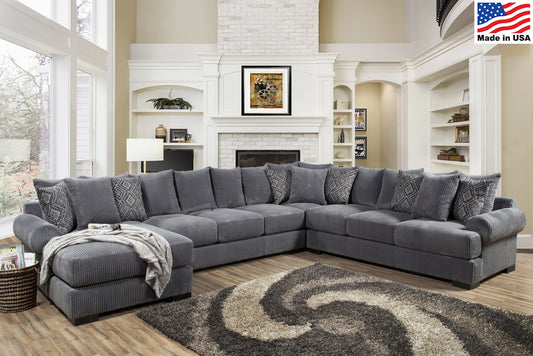 Comfort Industries Memphis Seccional de gran tamaño - Trueno