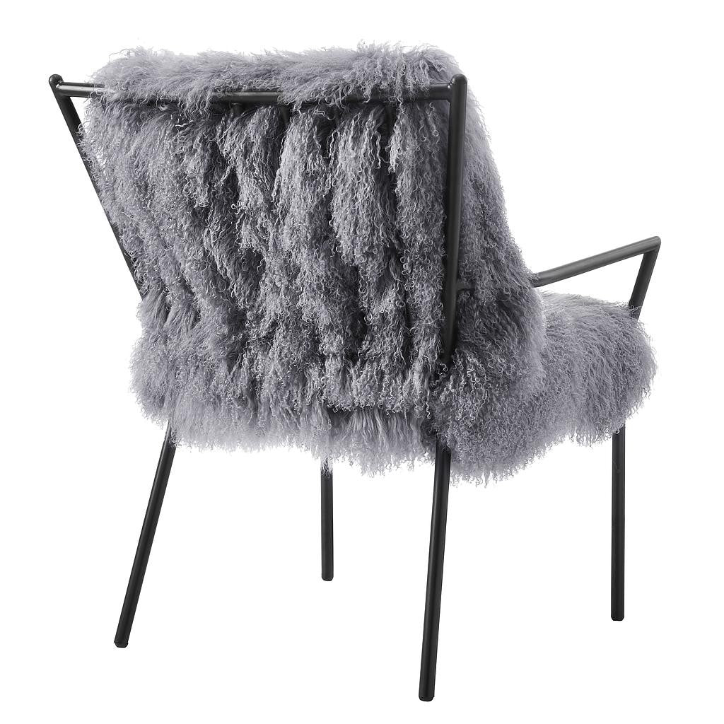 Silla Lena de piel de oveja - Gris o Blanco