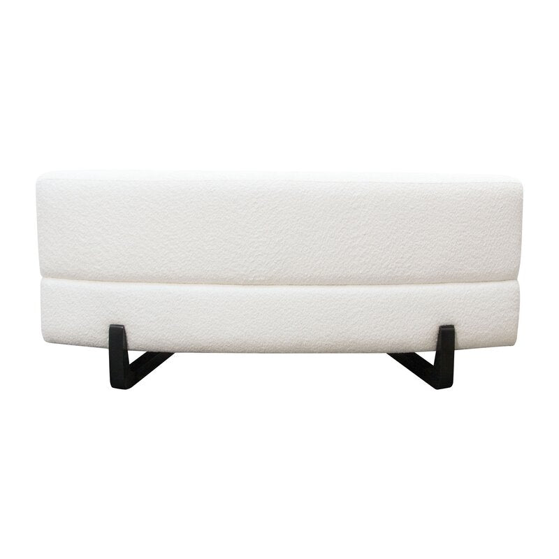 Diamond Sofa Vesper Contoured Sectional - White Faux Shearling
