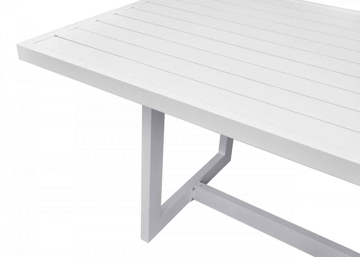 Colección de comedor al aire libre blanco moderno Renava Wake