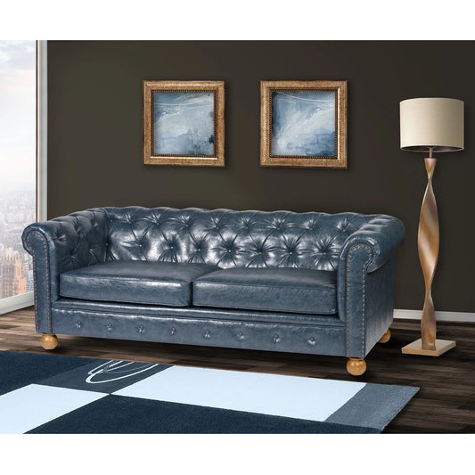Armen Living Winston Classic Leather Sofa Collection