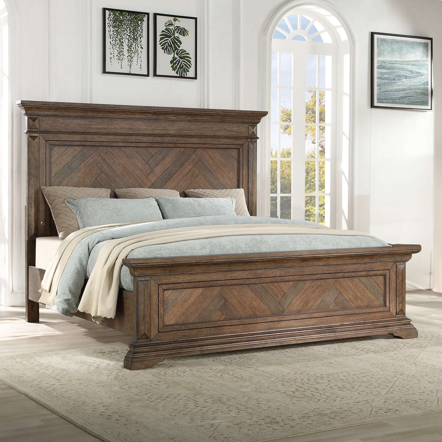 Mar Vista King 4 Pc Brown Bedroom Set