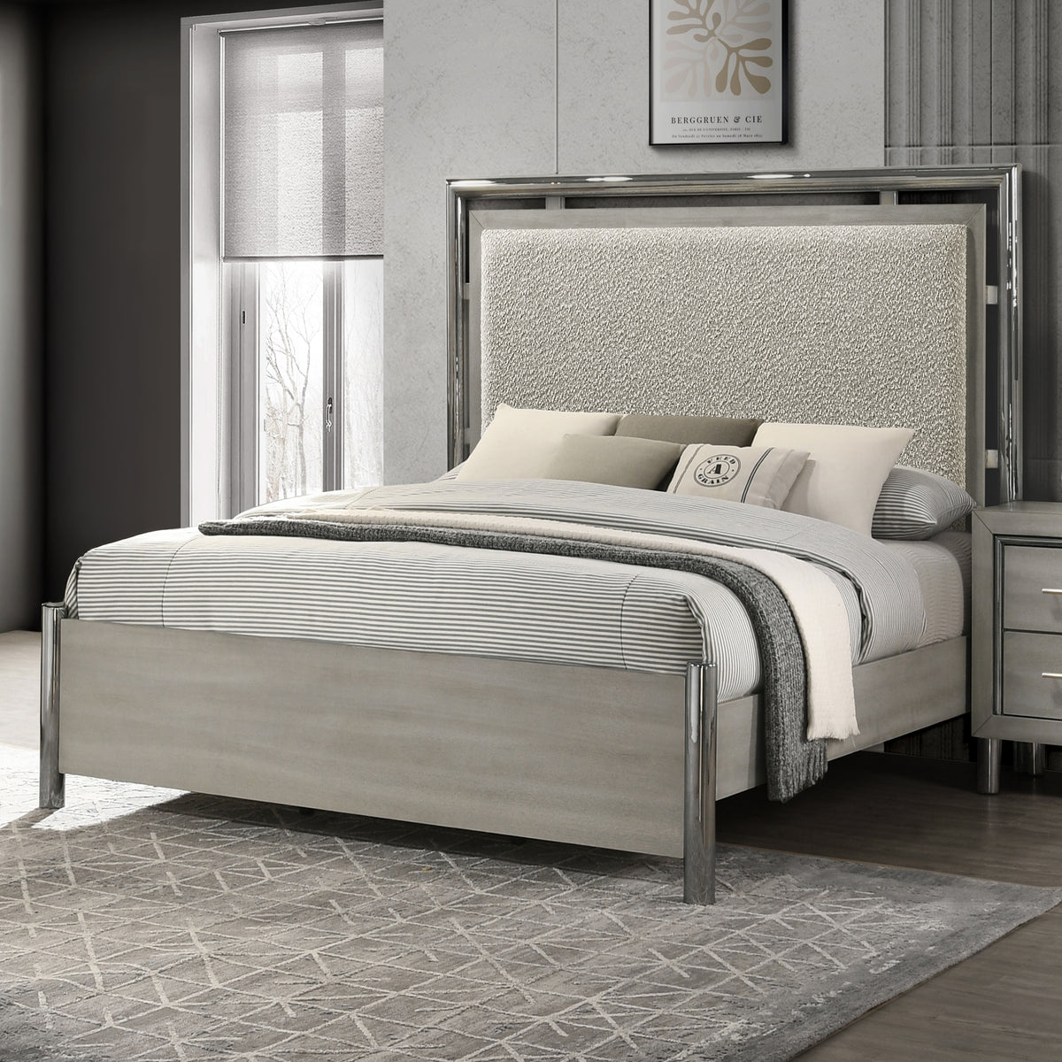Lennox Gray 4 Pc King Bedroom Collection