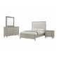 New Classic Lennox Modern Gray 4 Pc Bedroom Set