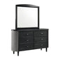 Skyline Black 4 Pc King Onyx Bedroom Set