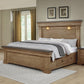Augusta Rustic Brown Bedroom Set w/LED Headboard