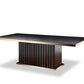 A&X Talin Modern Black Crocodile Dining Set by VIG