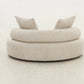 S8054 Round Sofa Beige Polyester by Artisan
