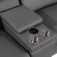 1246 DivanItalia 8 Pc U-Shaped Modular Power Sectional - 7 Colors