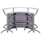 Dallas 3 Pc Free Standing Bar - Silver or Black