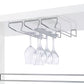 Unidad de bar blanca de 3 piezas - Almacenamiento + soporte para vino