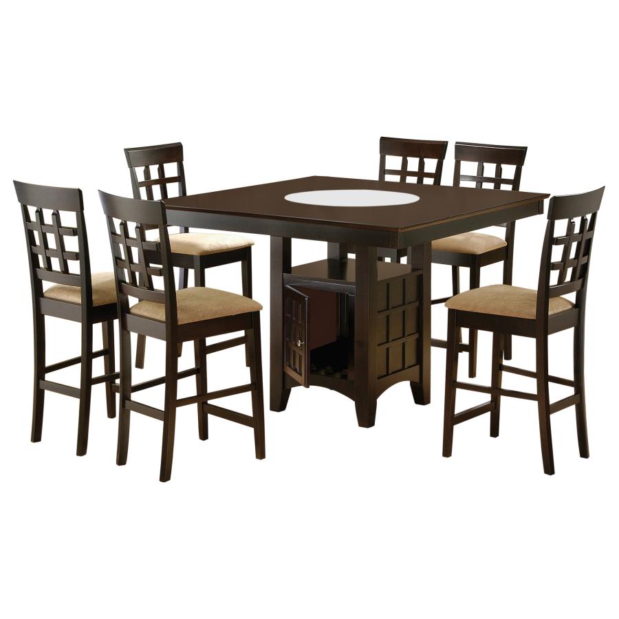 Gabriel Cappuccino 7 Pc Dining Set