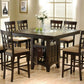 Gabriel Cappuccino 9 Pc Dining Set