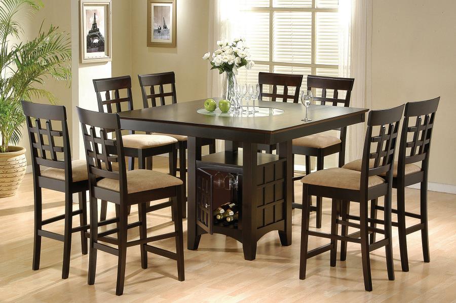 Gabriel Cappuccino 9 Pc Dining Set