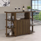 Modern Walnut Bar Unit 100439 - Wine Bottle Storage