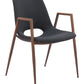 Desi Dining Chair 101694 Black & Walnut