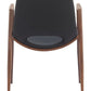 Desi Dining Chair 101694 Black & Walnut