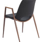 Desi Dining Chair 101694 Black & Walnut